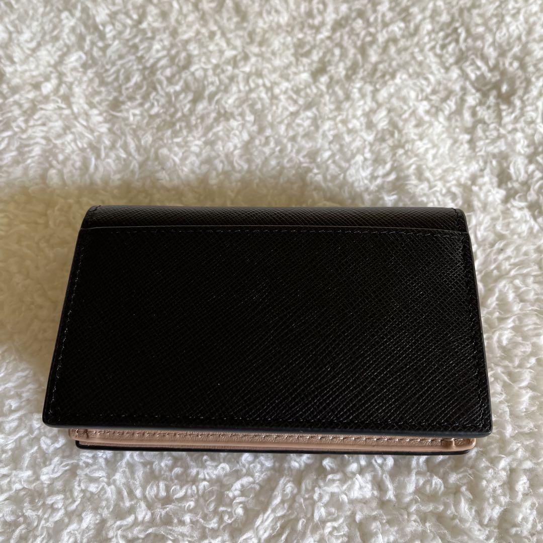 新品 PRADA リボン カードケース 黒 画像3