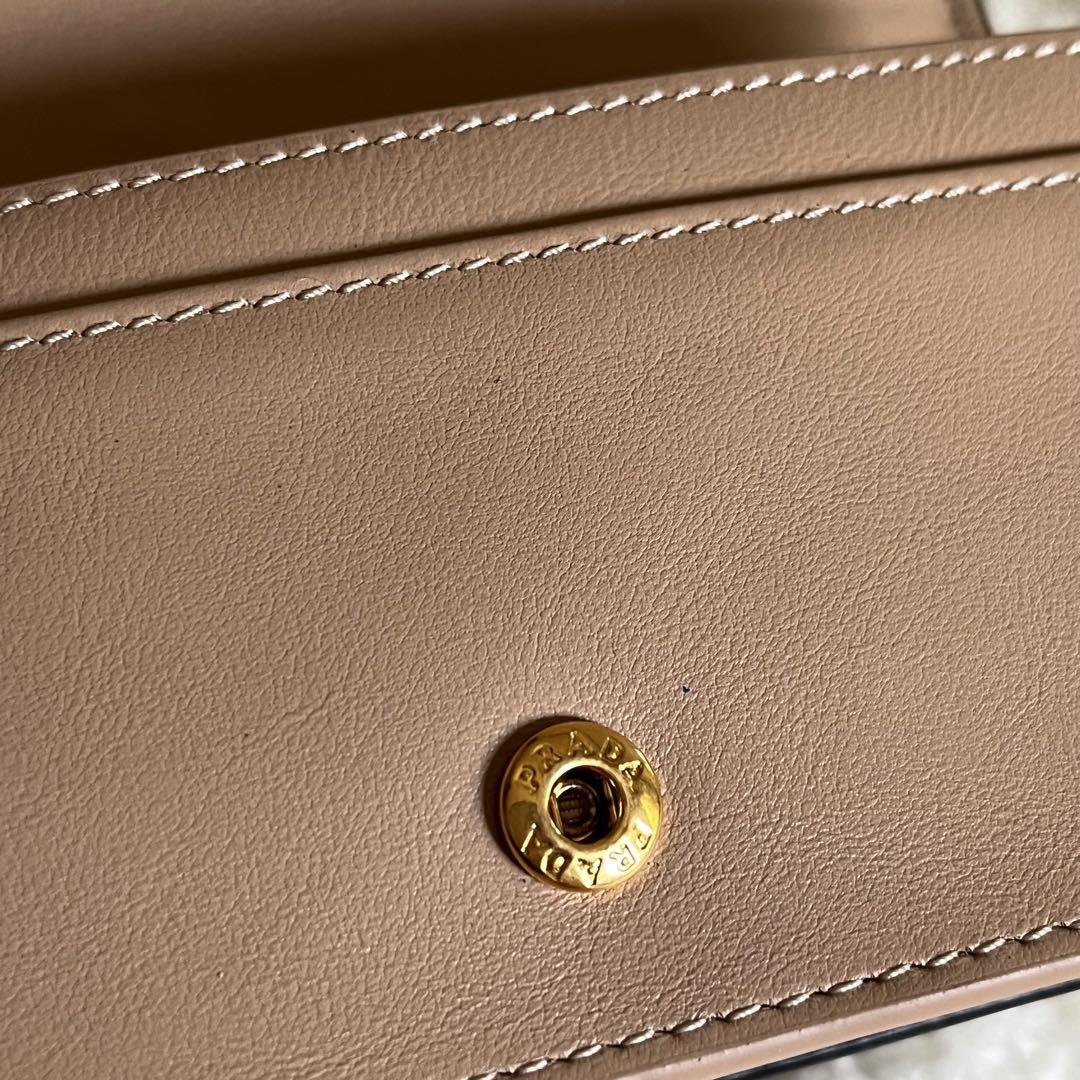 新品 PRADA リボン カードケース 黒 画像6