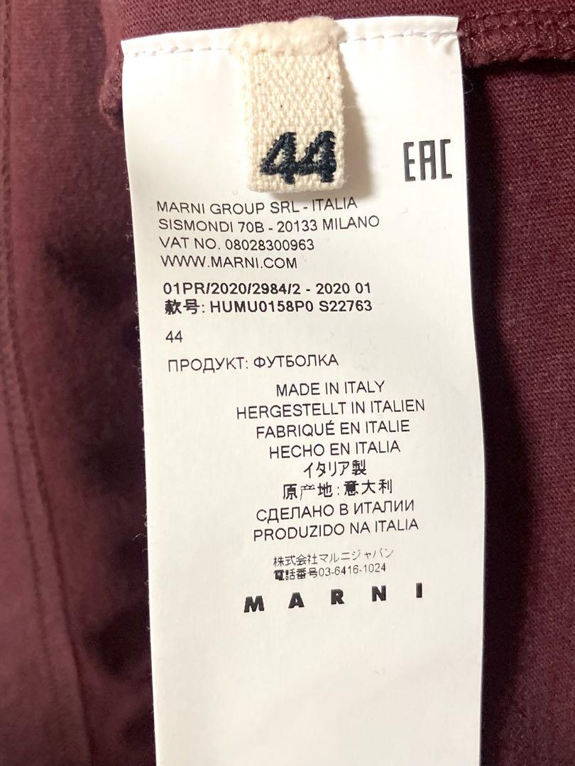 マルニ　ロゴ　ドローイング　フラワー　tシャツ 半袖　メンズ　花柄　44