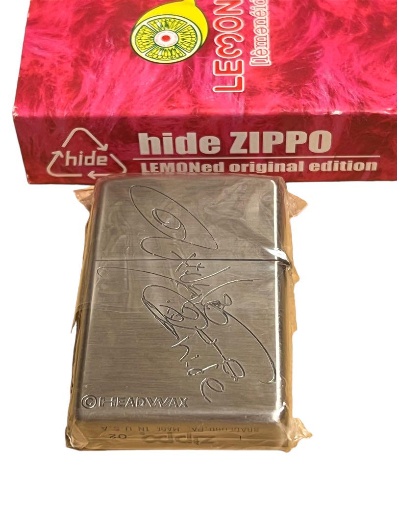 入手困難】 新品 未使用品 zippo hide ヒデ サイン入り ジッポ-