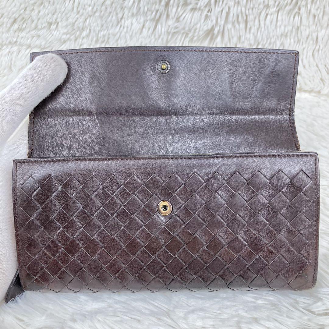 ★美品★ ボッテガ 長財布 本革 茶色 編み込み ユニセックス オンライン ショッピング 通販ファッション - ☆美品☆ ボッテガ