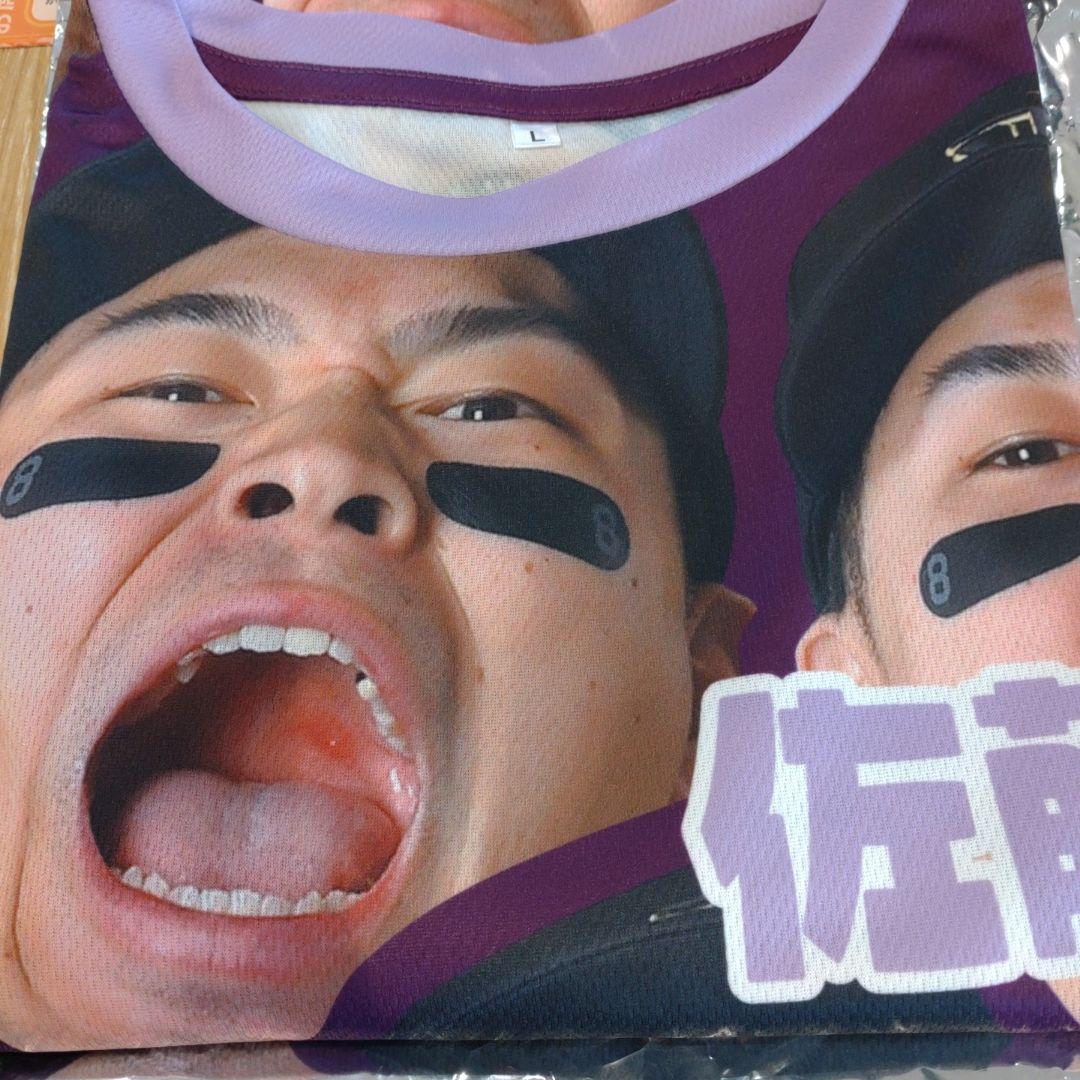 佐藤輝明選手 顔柄Tシャツ シークレット 阪神タイガース