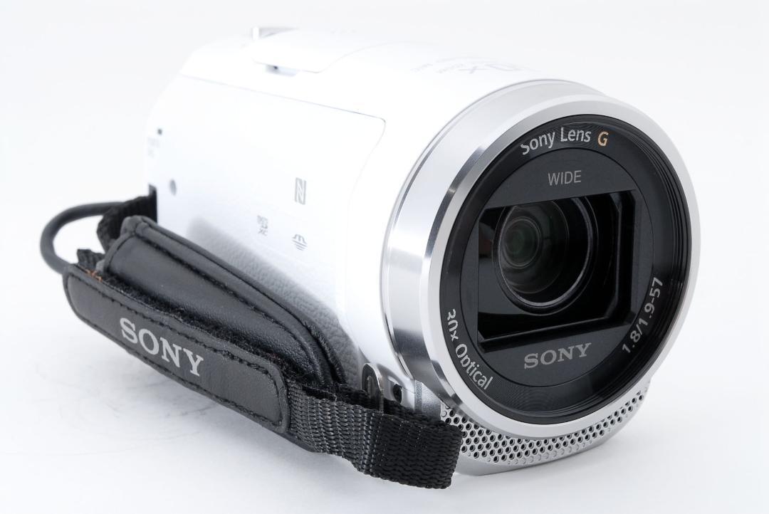リホコリ 美品 SONY HDR CX680 ホワイト ハンディカム HZAnW-m38327390123 ソニー ったざらつ