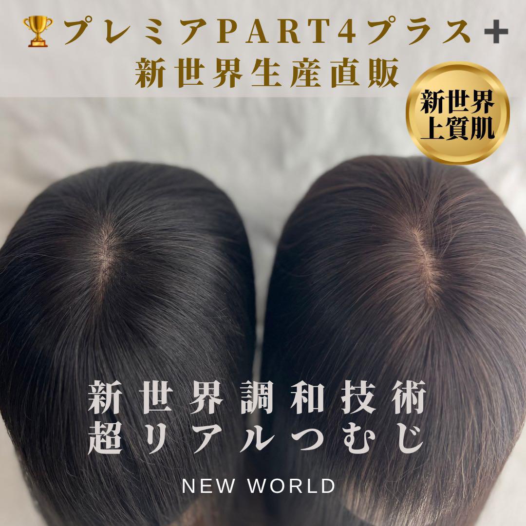 真2025新世界超人工肌レミー100%ウィッグ　ヘアピース　総手植え部分ウィッグ