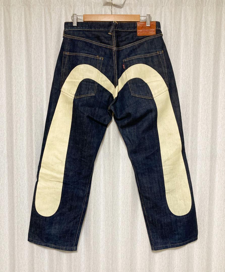 【T-C】EVISU No.2 W34 デニムパンツ 和柄 W34☆濃紺 [EVISU] No.2 Lot:2001 大黒 デニムパンツ - メルカリ