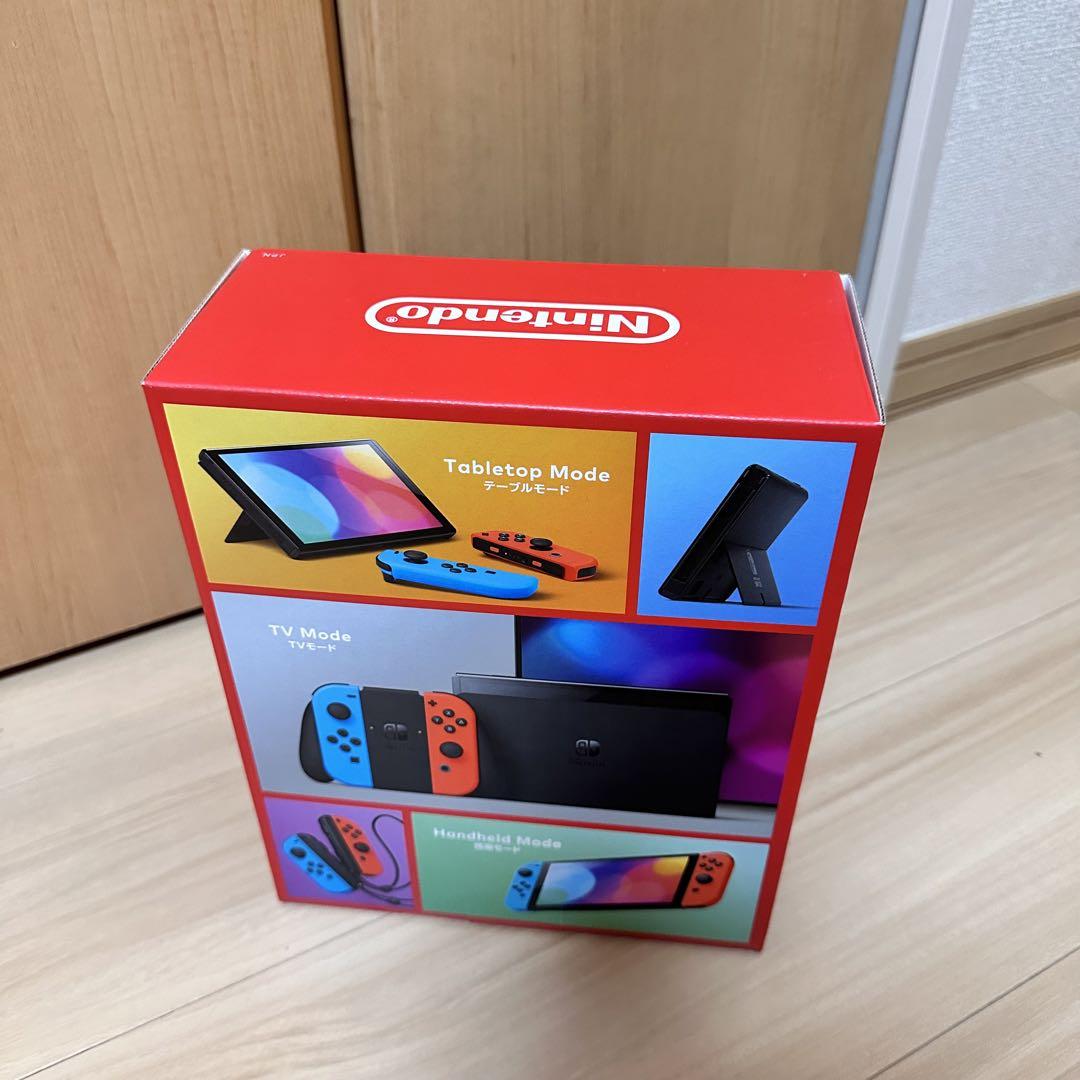【印なし】Nintendo Switch 有機ELモデル ネオンブルー