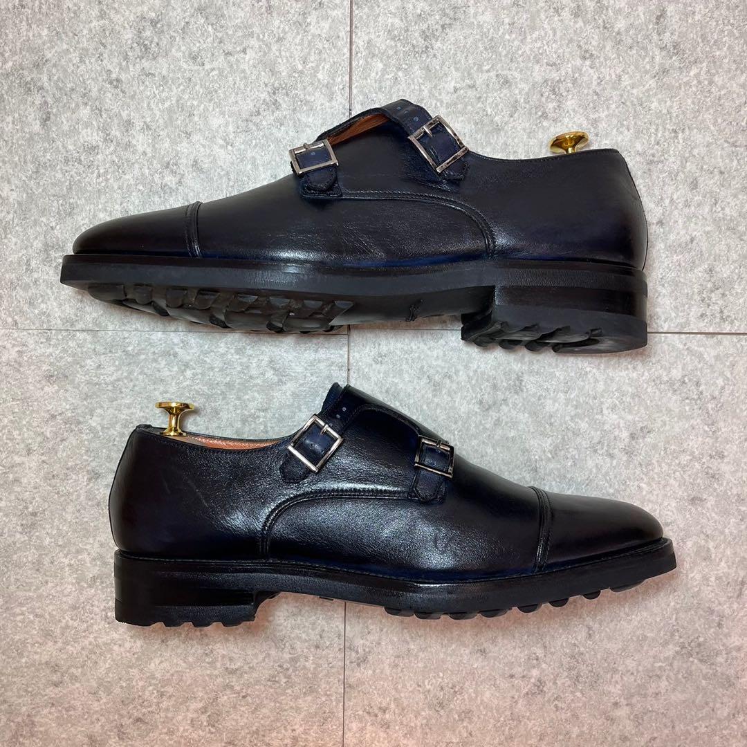 Santoni サントーニ ダブルモンクストラップ 26.5