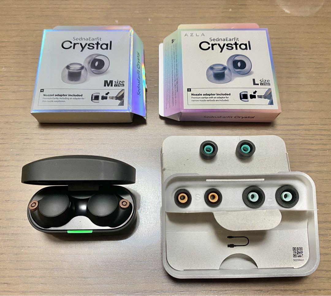 SONY WF-1000XM4 AZLA SednaEarfit Crystal