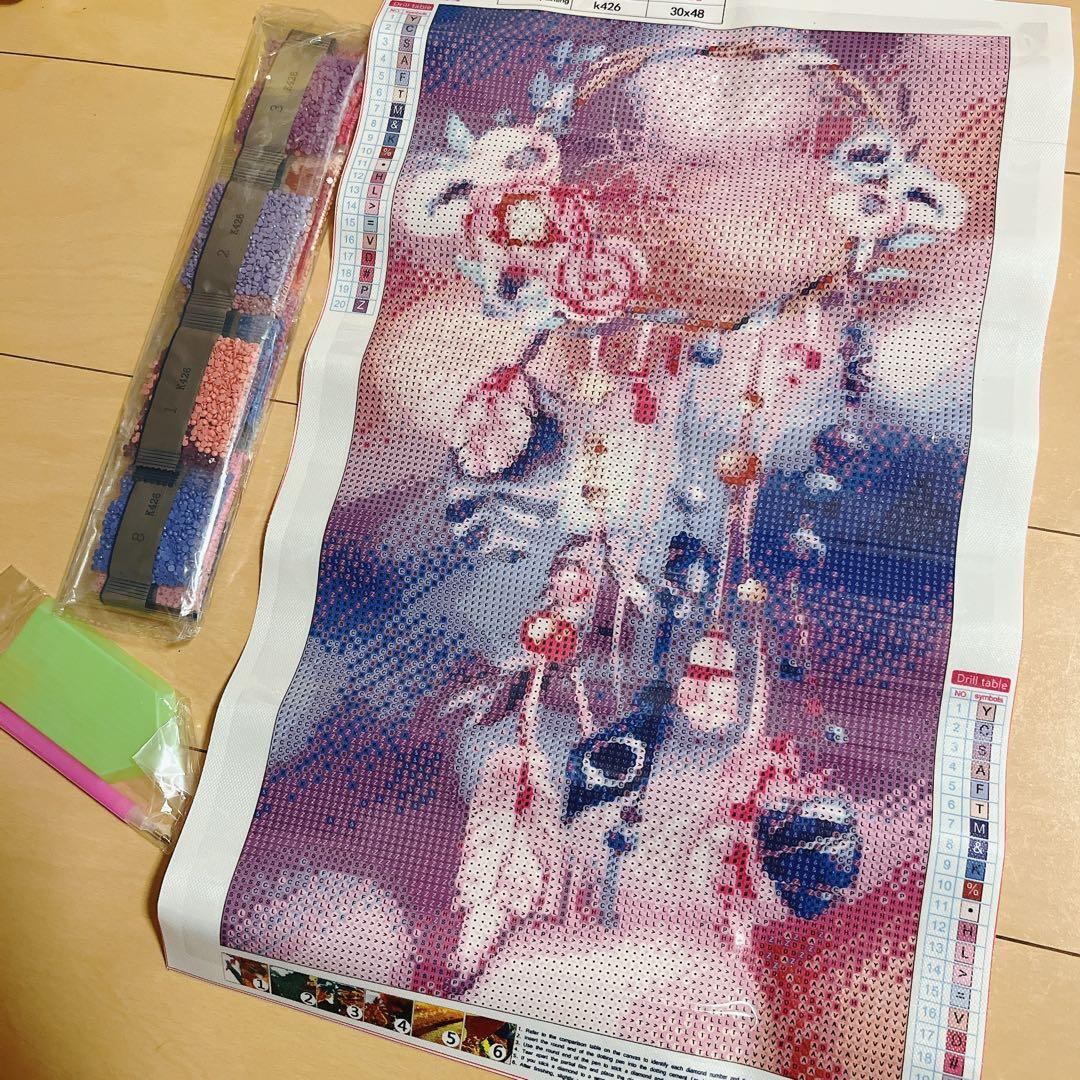 ダイヤモンドアート ビーズアート フェザー ドリームキャッチャー