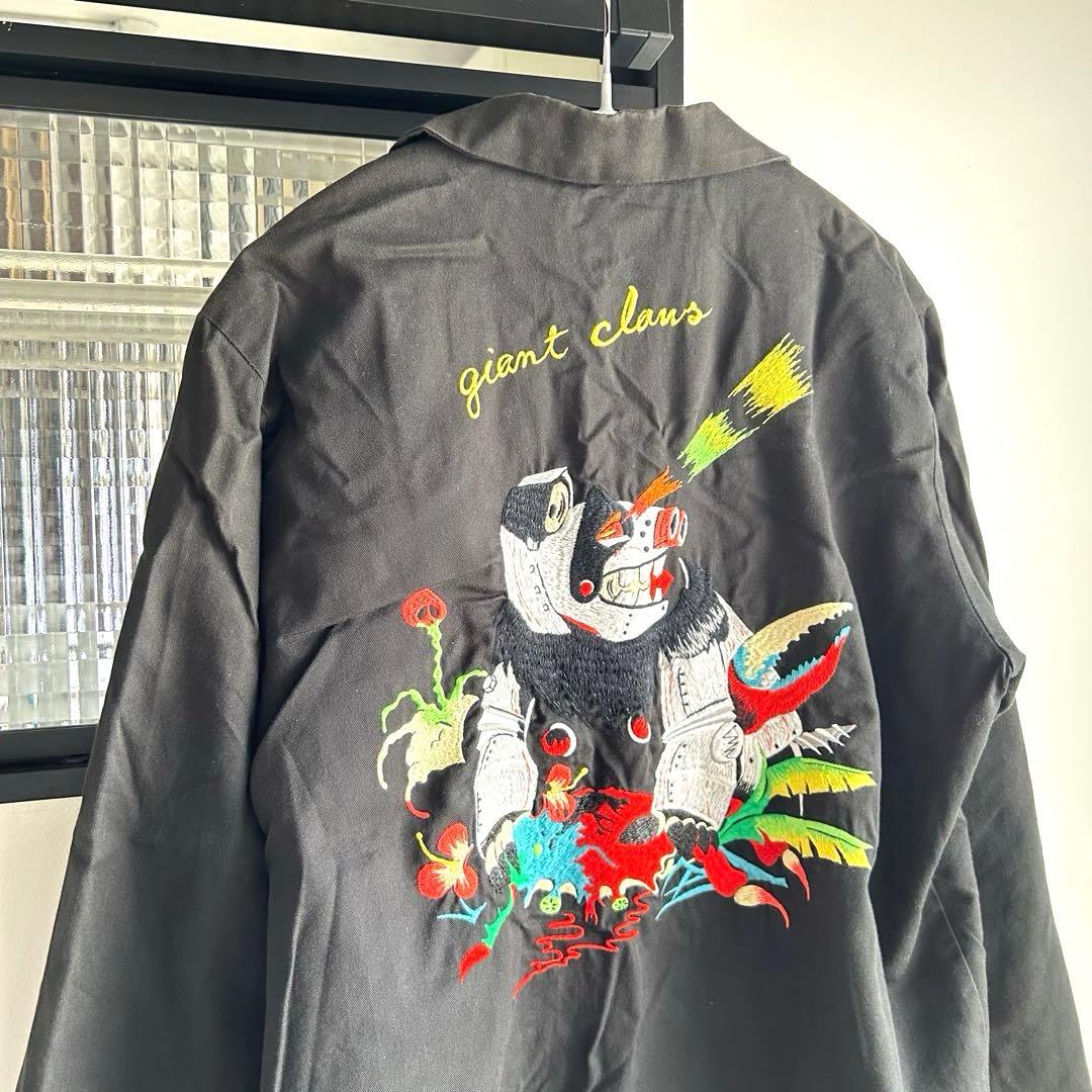 ROTAR メカパンダ 刺繍 スイングトップ スーベニアジャケット 黒 MM Rotar WWW_SHINETEETH_COM