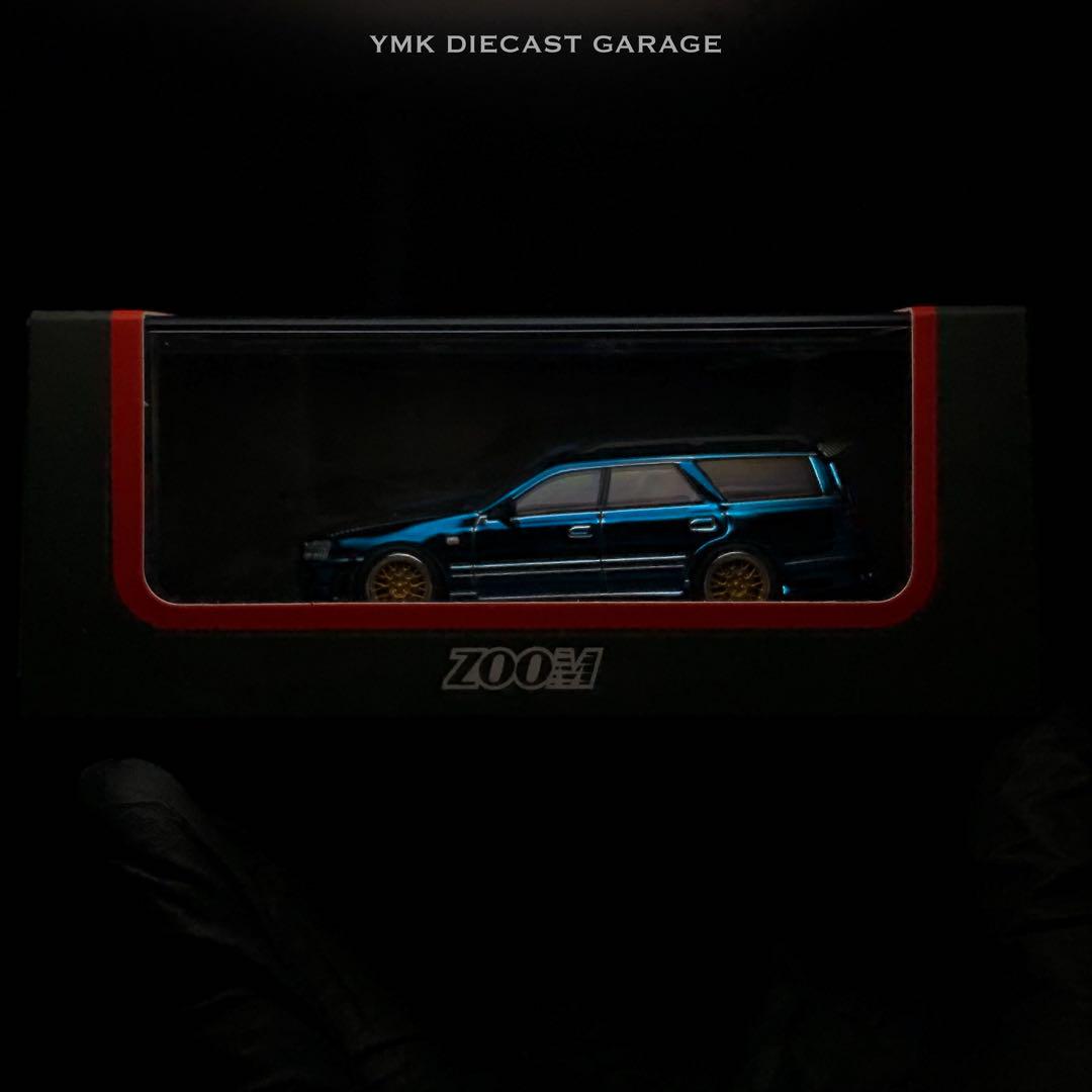 ミニカー 1/64 ZOOM Stagea R34 260RS Blue Carbon