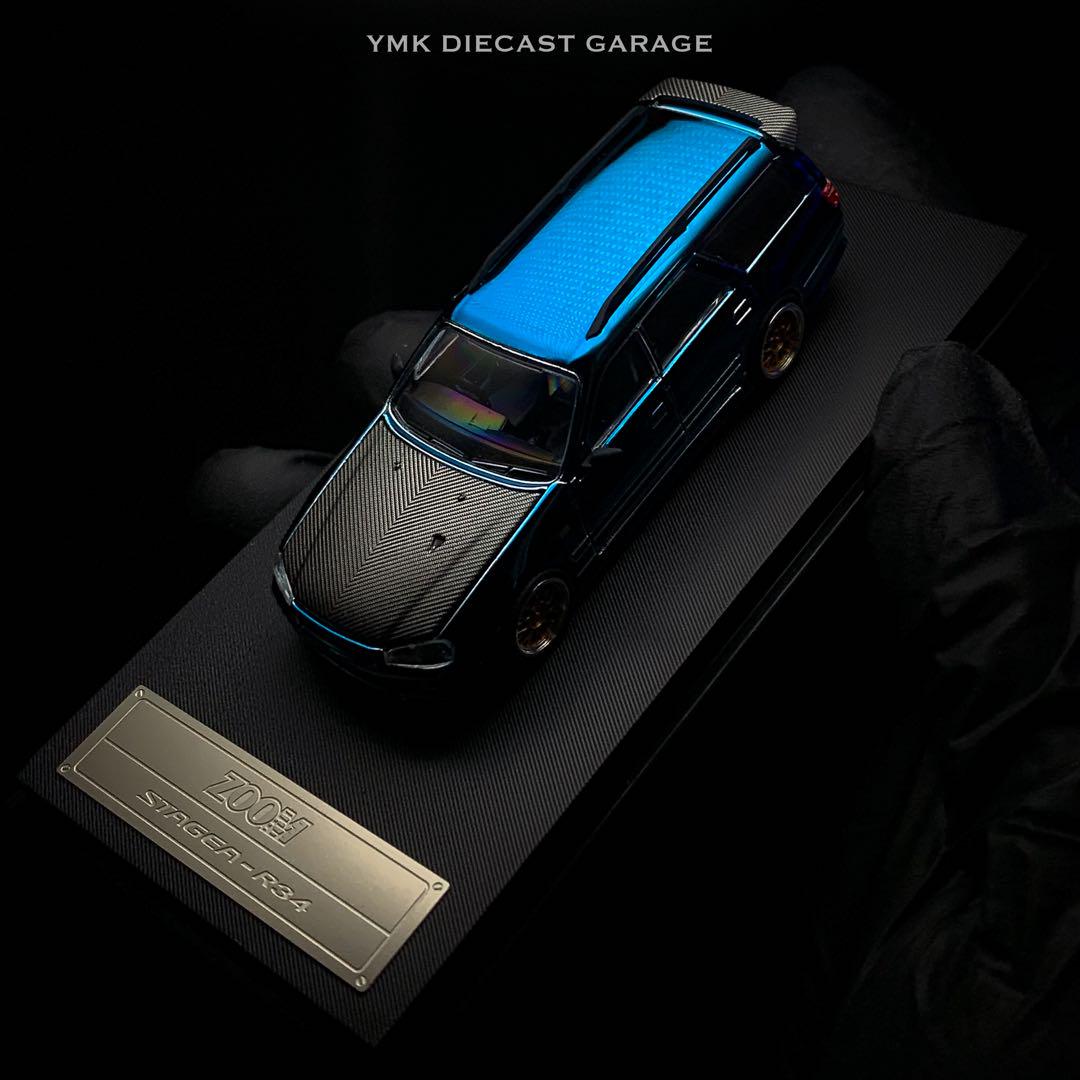 ミニカー 1/64 ZOOM Stagea R34 260RS Blue Carbon