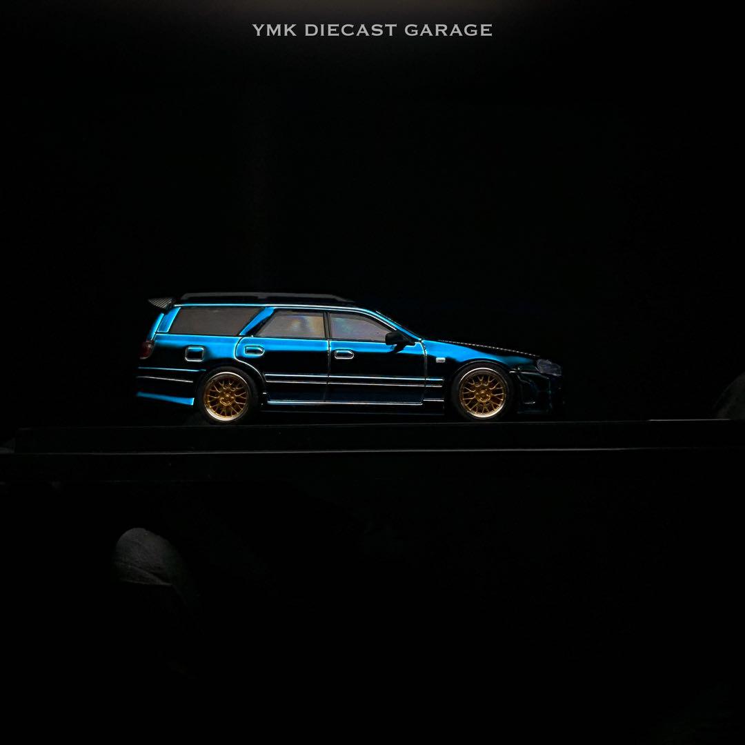 ミニカー 1/64 ZOOM Stagea R34 260RS Blue Carbon