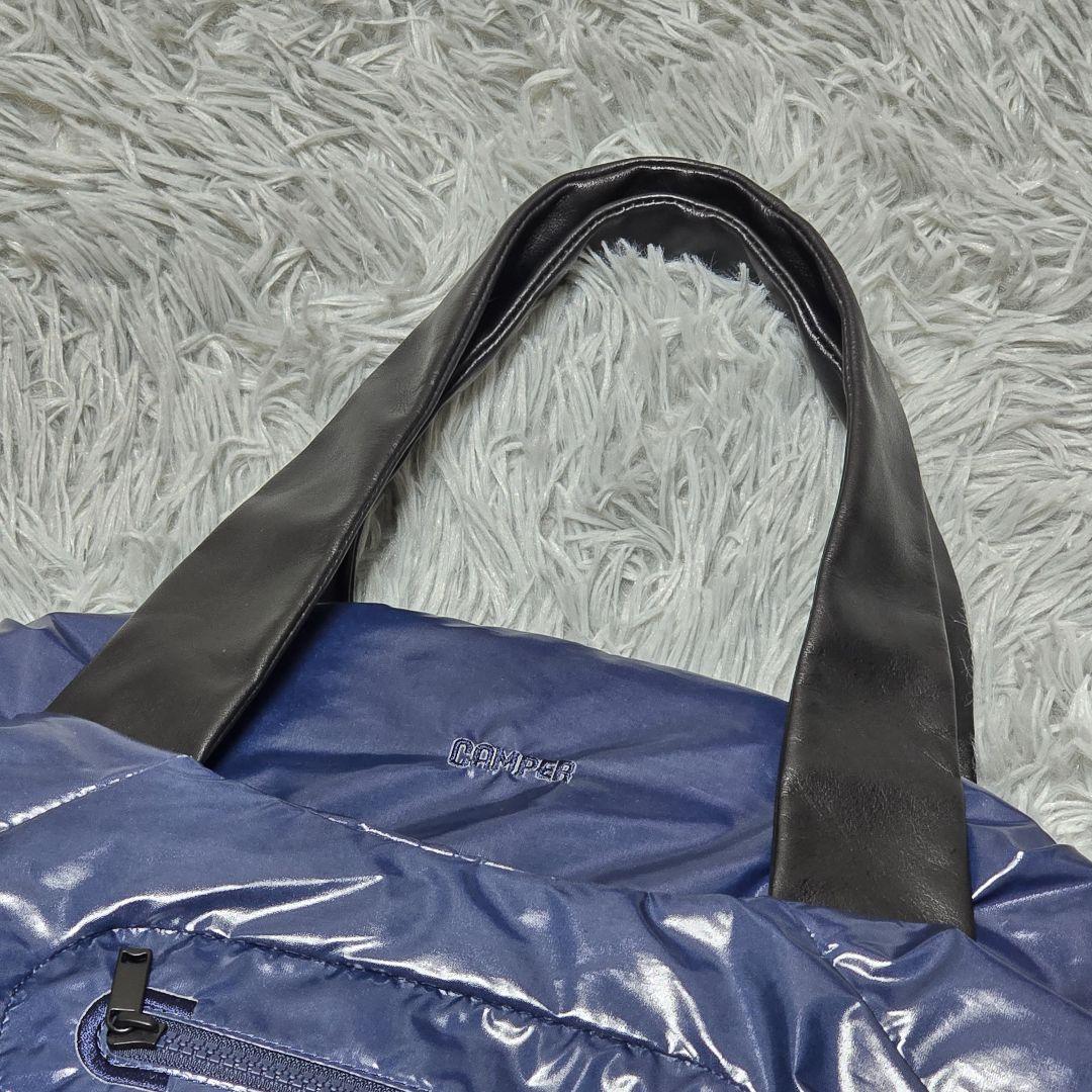 極美品 カンペール CAMPER ハンドバッグ レザー ナイロン おまけ付 極美品 カンペール CAMPER ハンドバッグ レザー ナイロン おまけ