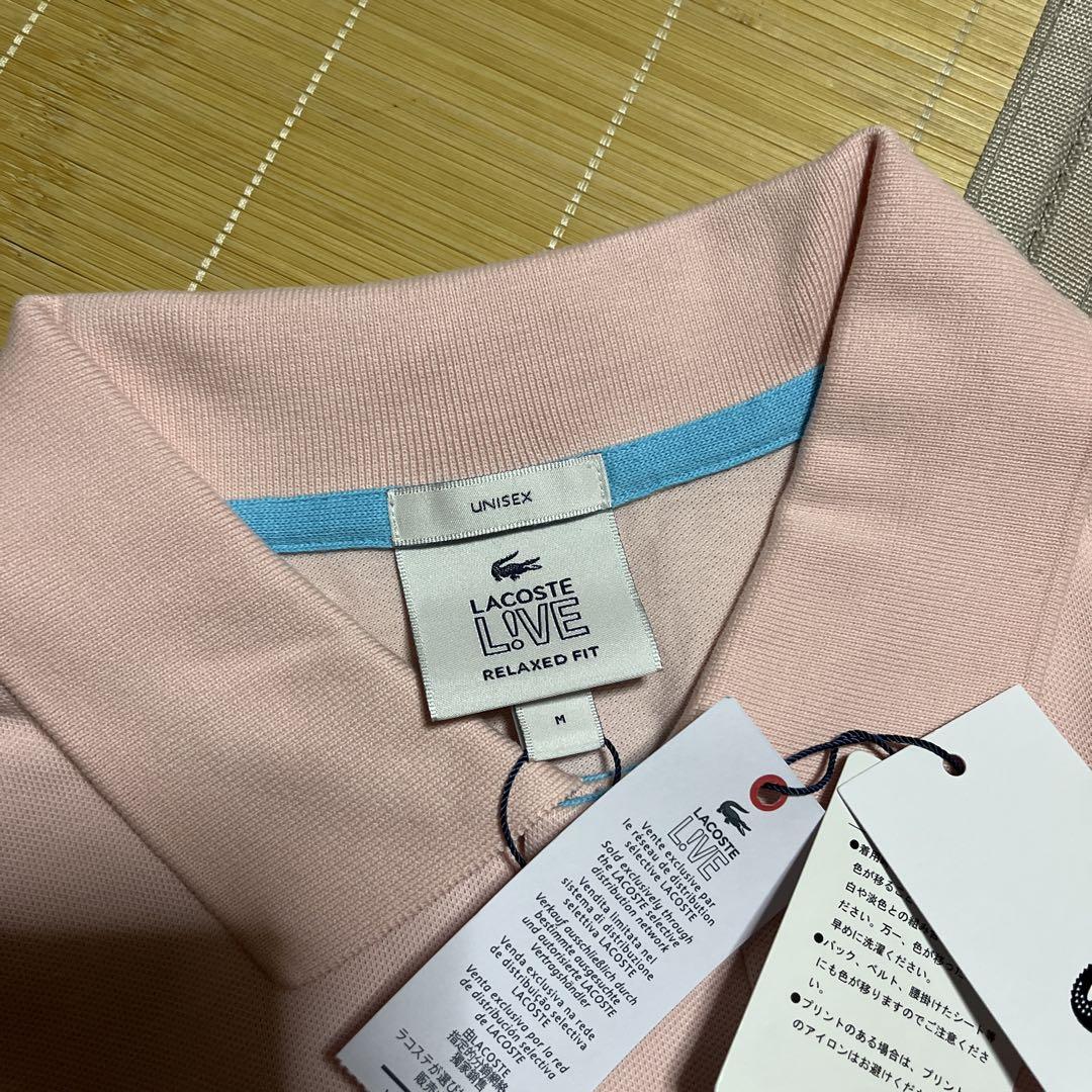 LACOSTE LIVE PINK ポロシャツ　シャツ　ワニ　ラコステ　M