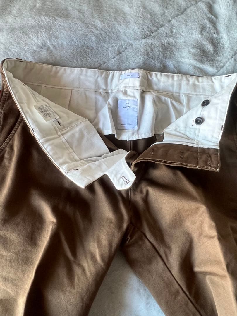 美品☆PT01 FORWARDスラックスチノ36ブラウン