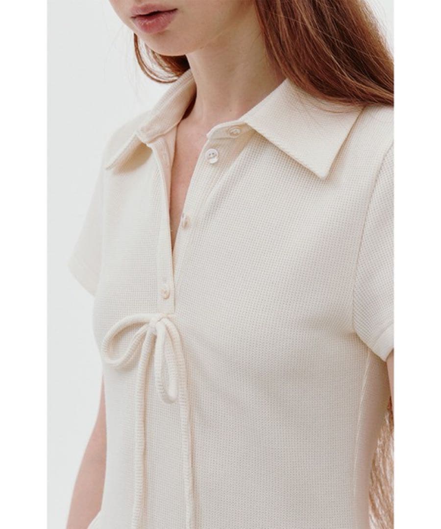 【Fano Studios】新品 ポロカラー バルーンミニワンピース