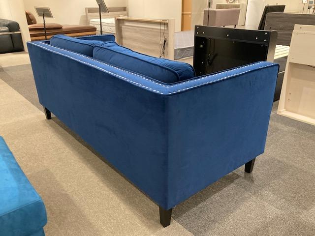 3人掛けソファ モダン 鋲打ち 新品