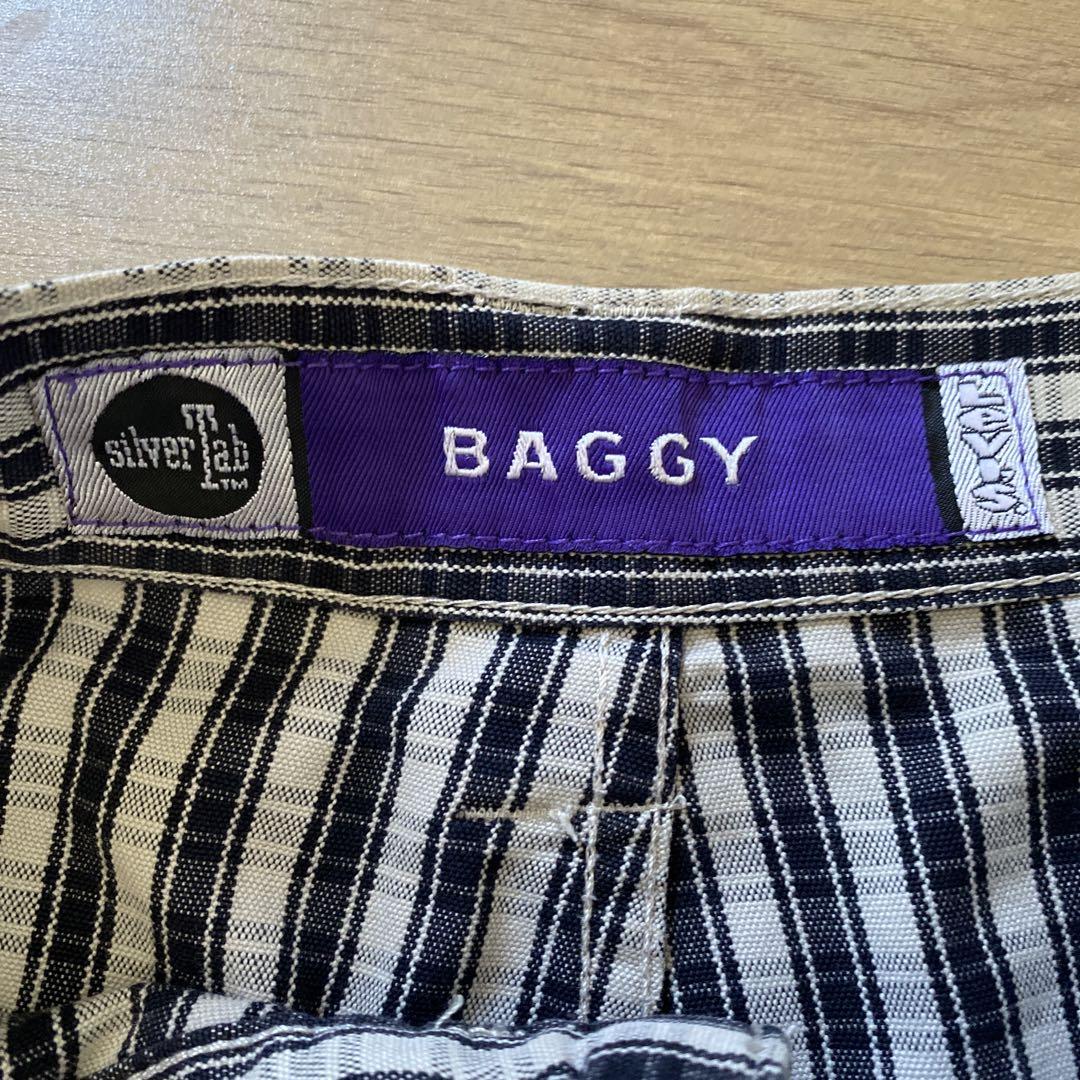 シルバータブ　baggyチェックハーフパンツ