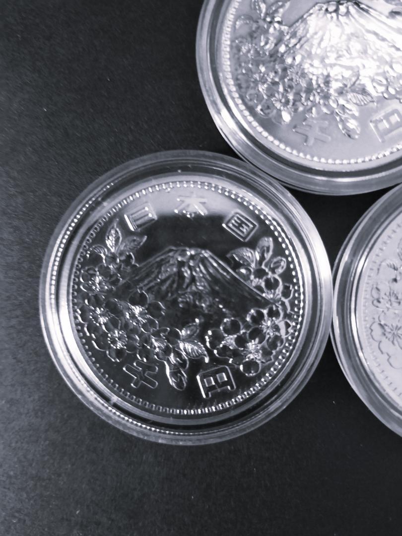 1964年東京オリンピック 1000円銀貨 プルーフ硬貨 ３枚 美品