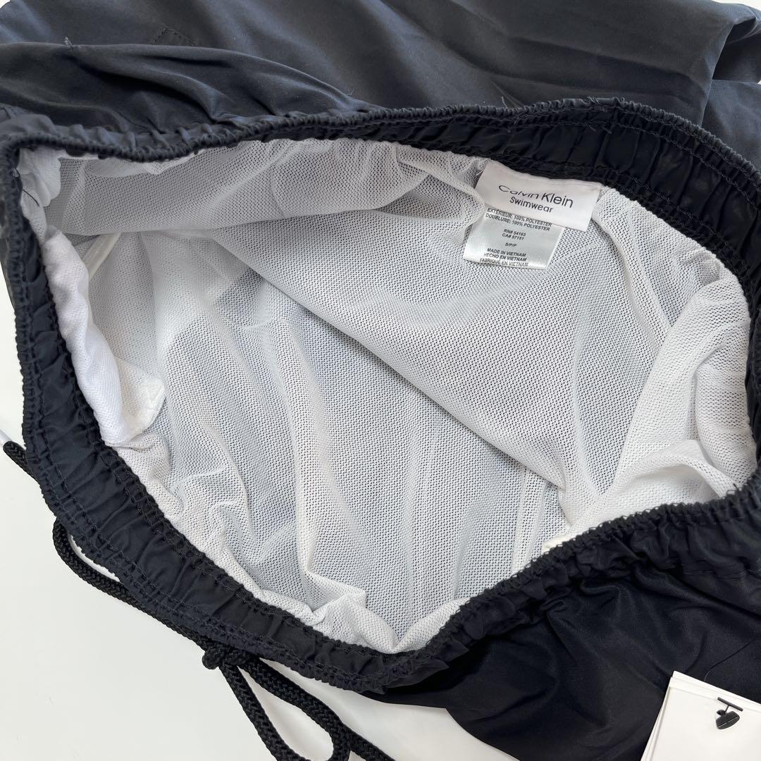 【新品】カルバンクライン CKロゴ 水着 ショートパンツ ブラック S