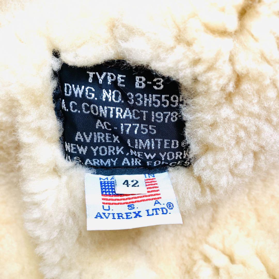 AVIREX アヴィレックス B-3 フライトジャケット 44 ジャケット・アウター