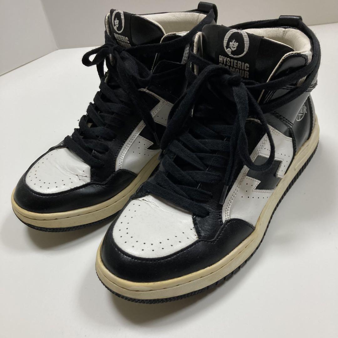 HYSTERIC GLAMOUR レザー ハイカットスニーカー 25