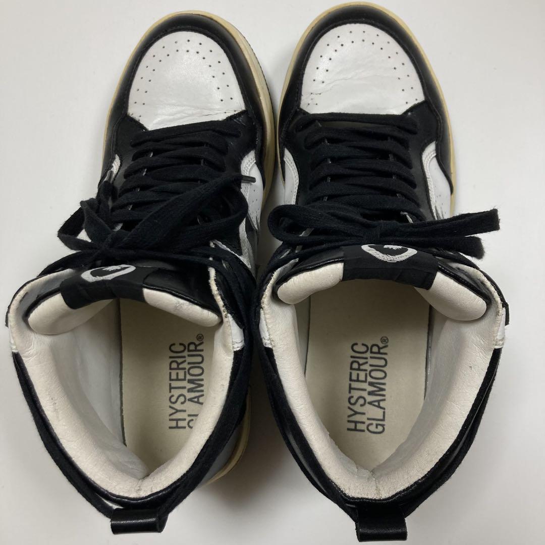 HYSTERIC GLAMOUR レザー ハイカットスニーカー 25