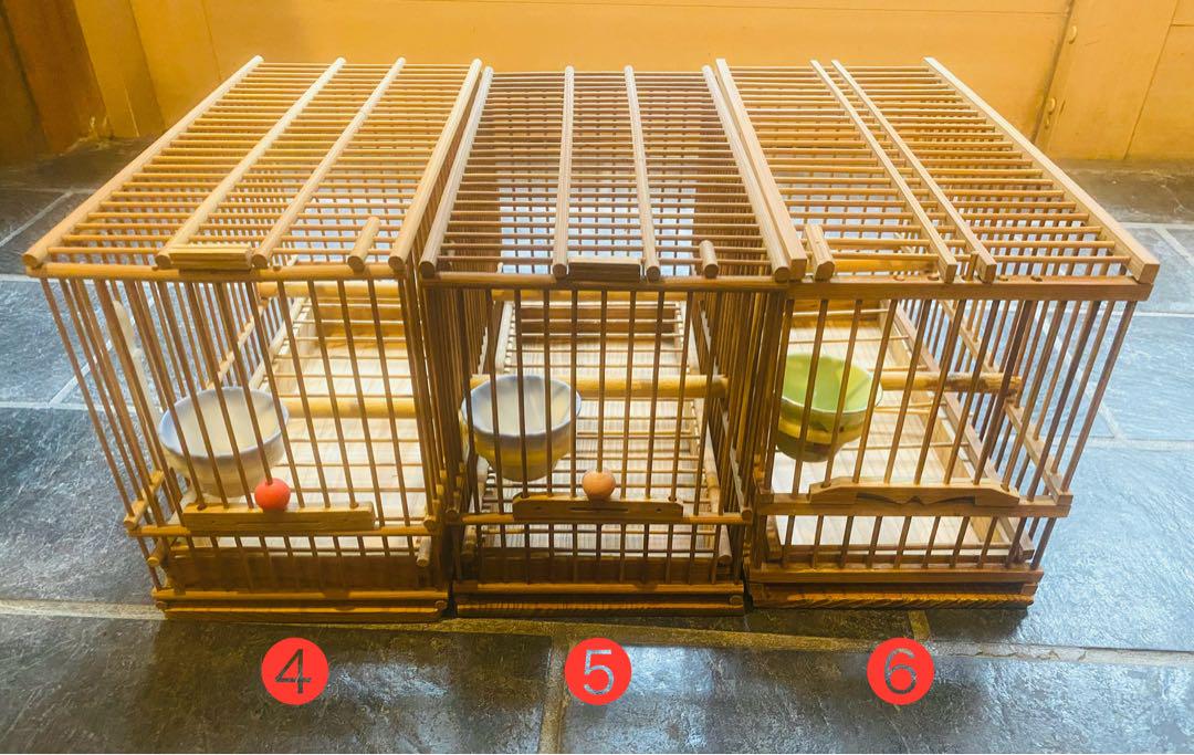 木製鳥かご6個セット