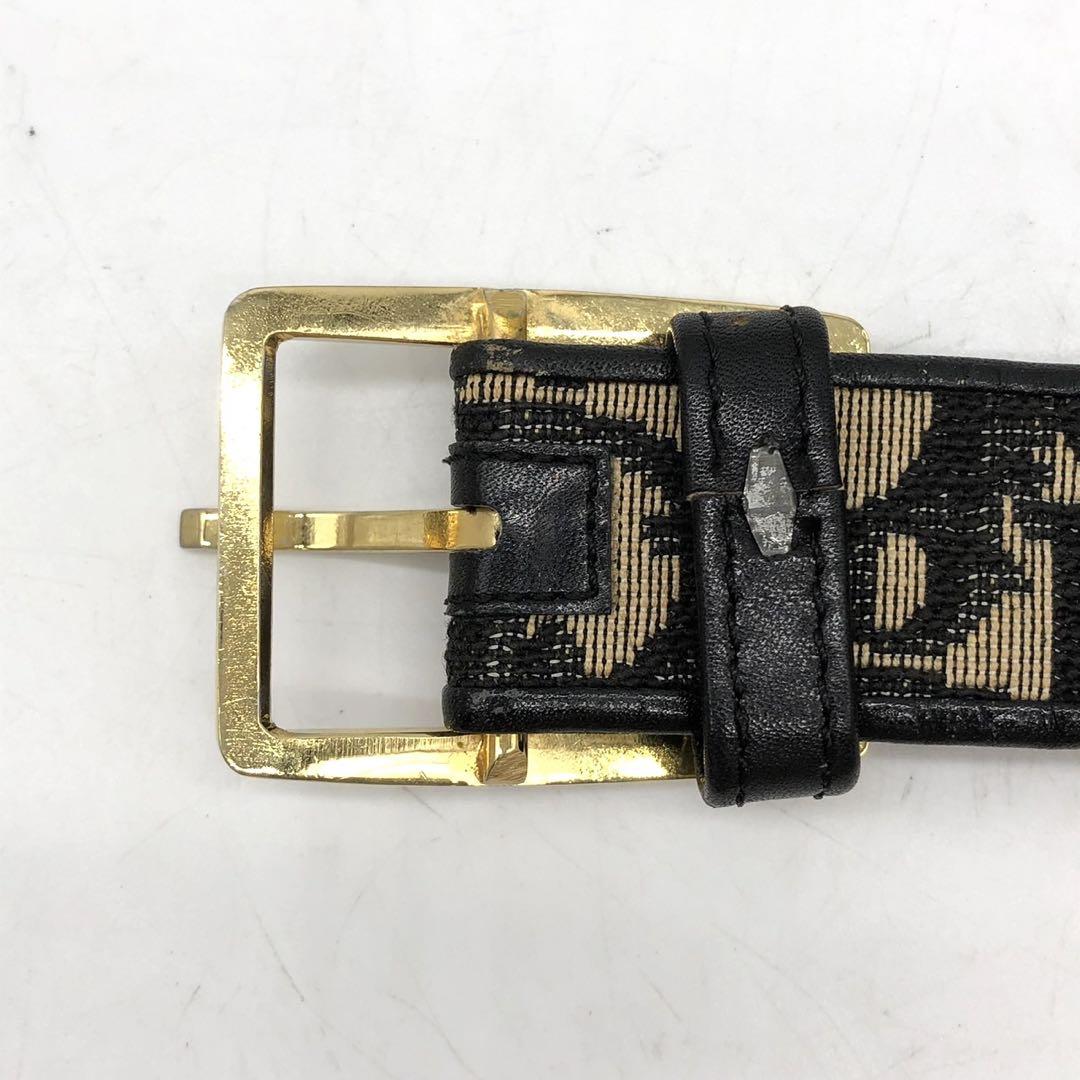 Dior✨クリスチャンディオール　ベルト　トロッター　総柄　キャンバス　レザー Dior✨クリスチャンディオール ベルト トロッター 総柄