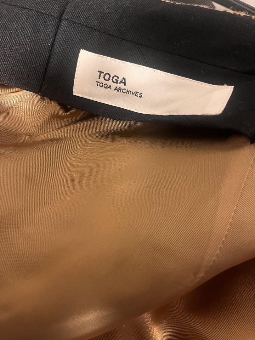 【SALE】TOGA ウールチェックバイカーパンツ