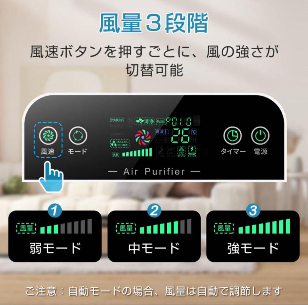 多機能空気清浄機 42畳対応　マイナスイオン