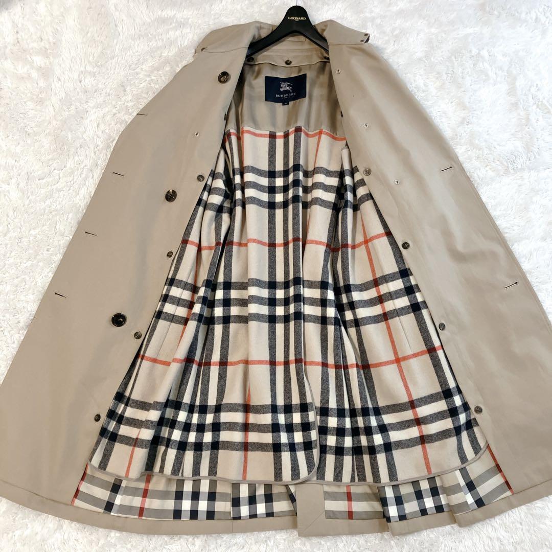 美品✨バーバリーロンドン トレンチコート メガチェック ハニーベージュ M