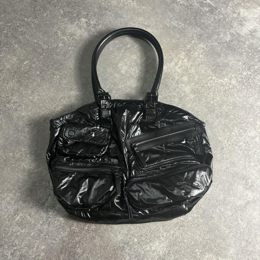 特価ブランド 00s DIESEL ハンドバッグ エナメル 2way archive y2k バッグ