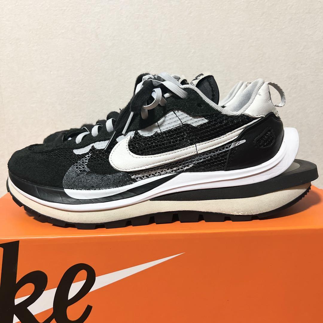 sacai × Nike Vapor Waffle ブラック ホワイ 26cm