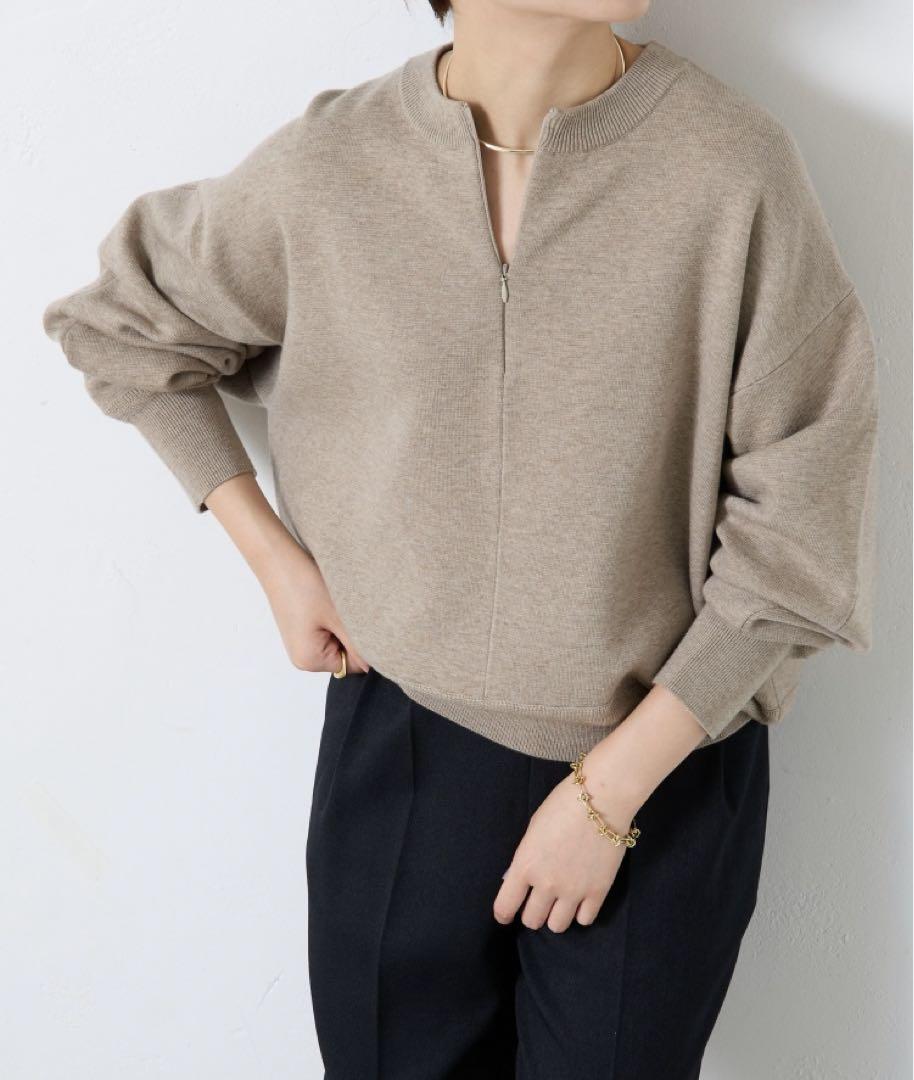 新品☆COLLAGE GALLARDAGALANTEジップスウェットライクニット