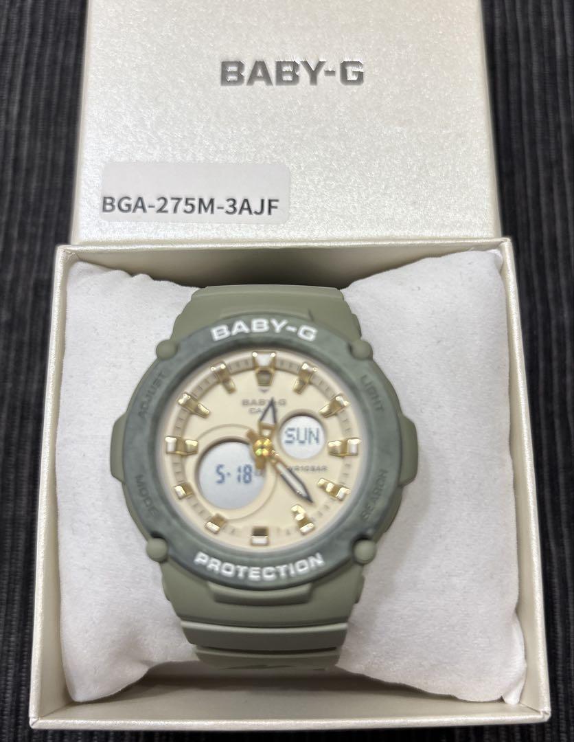 新品　CASIOカシオ BABY-G BGA-275M-3AJF オリーブ色