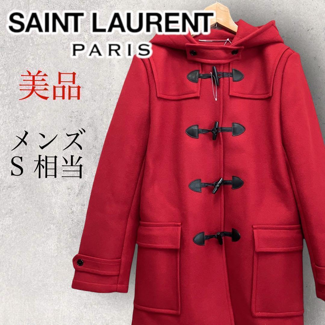 Saint Laurent ウール フード付き ダッフルコート レッド ラルフローレンRALPH LAUREN ウールダッフルコート 赤9 | DC