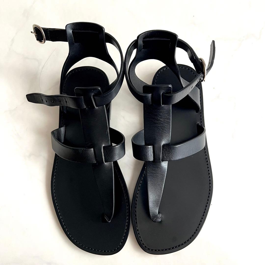 ブラック レザー23.5cm・CELINE