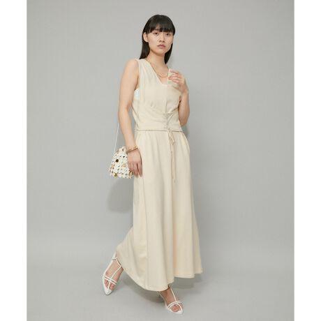 定価14,960円 新品 アダムエロペ 2WAYジップジレワンピース キナリ