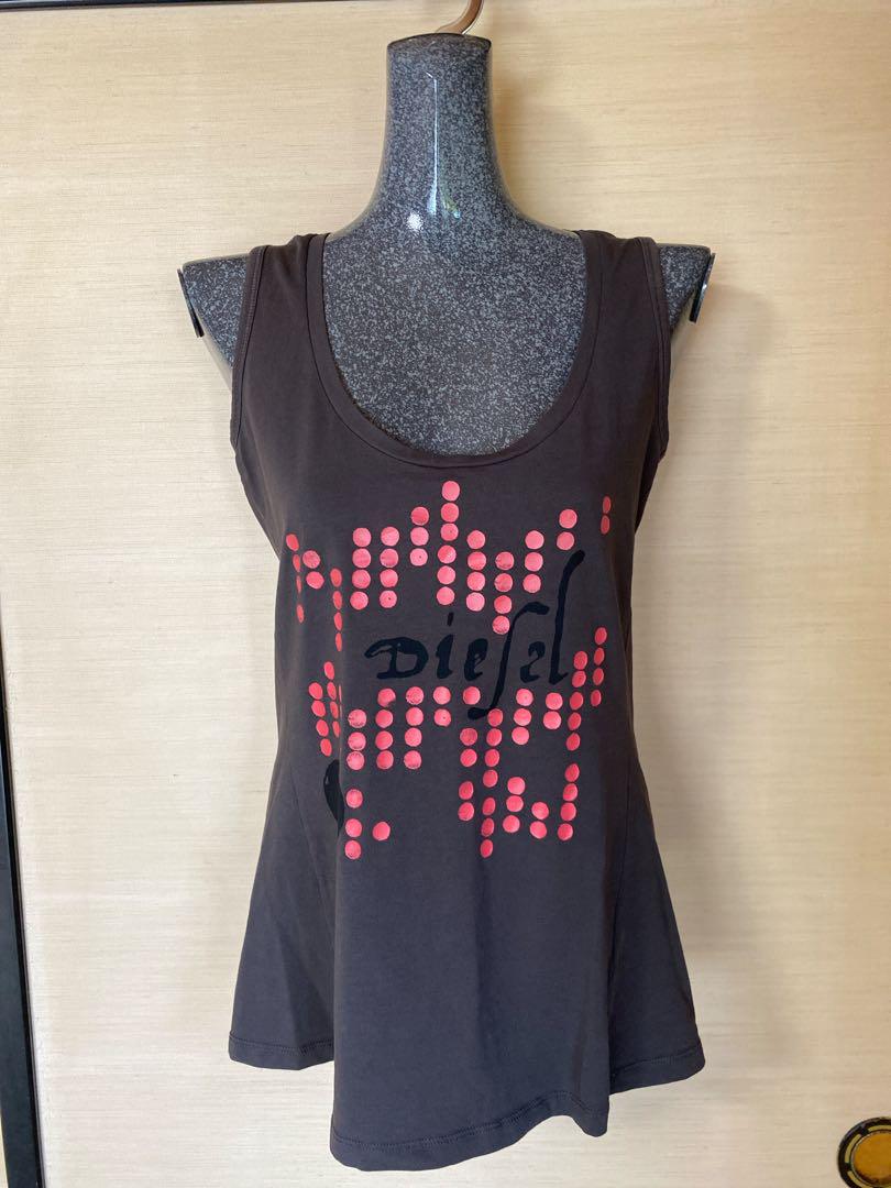 GWセール!美品！DIESEL - print tank top XSサイズ