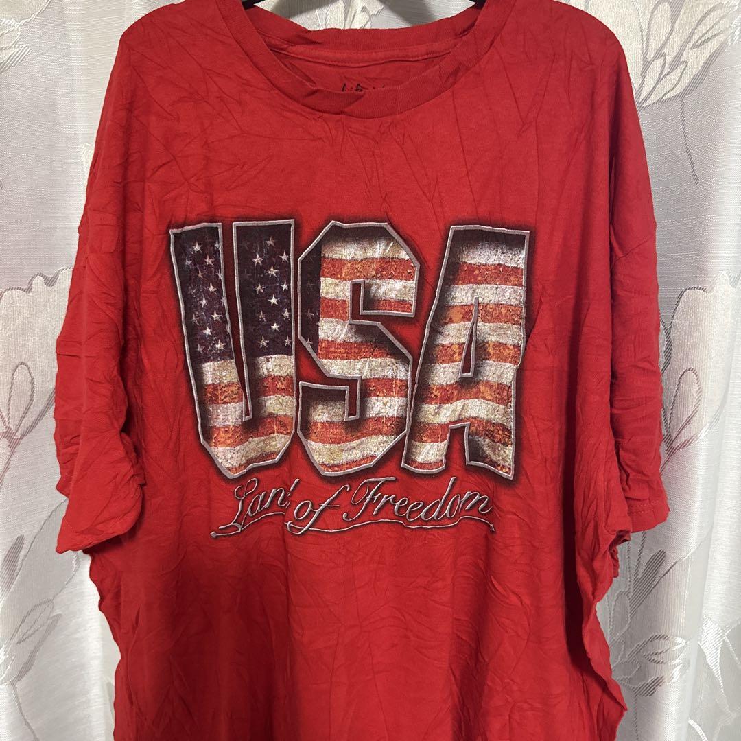 RUSSELUNO アメリカ国旗デザインシャツ サイズ5　美品 RUSSELUNO アメリカ国旗デザインシャツ サイズ5 美品 ゴルフ