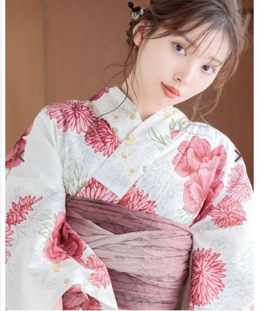 【完売・再販なし商品】DITA 大正ロマン牡丹寄せ　浴衣　2023新作