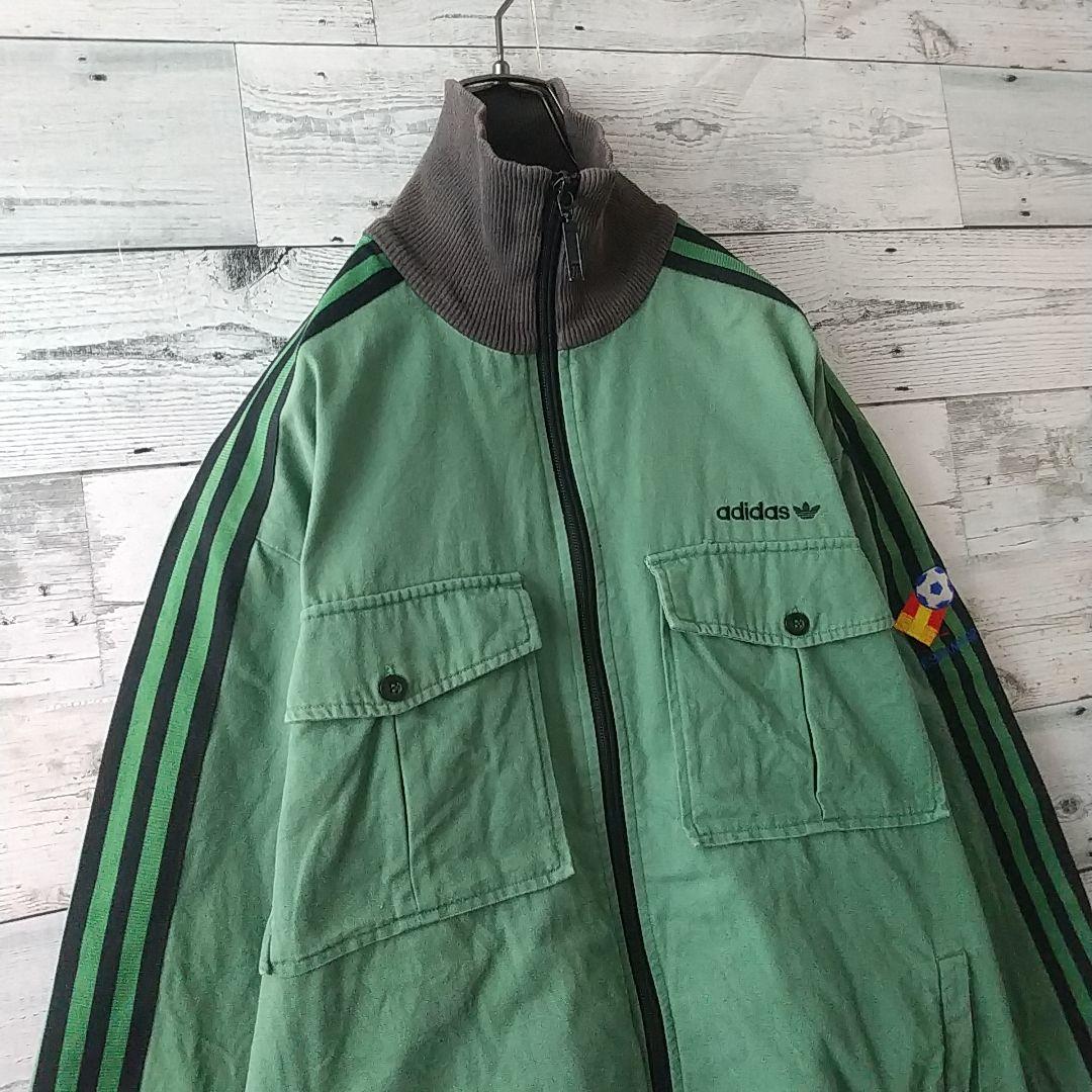 希少☆アディダス スペイン代表 刺繍ロゴ コットン トラックジャケット L 希少☆アディダス スペイン代表 刺繍ロゴ コットン トラックジャケット L