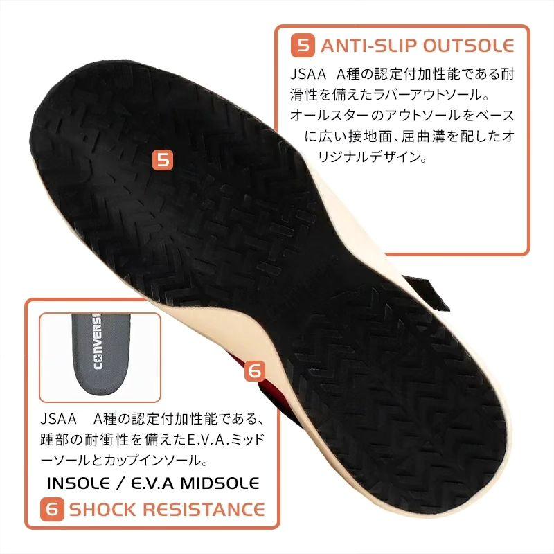 CONVERSE 安全靴・安全スニーカーコンバース RUN N SLAM