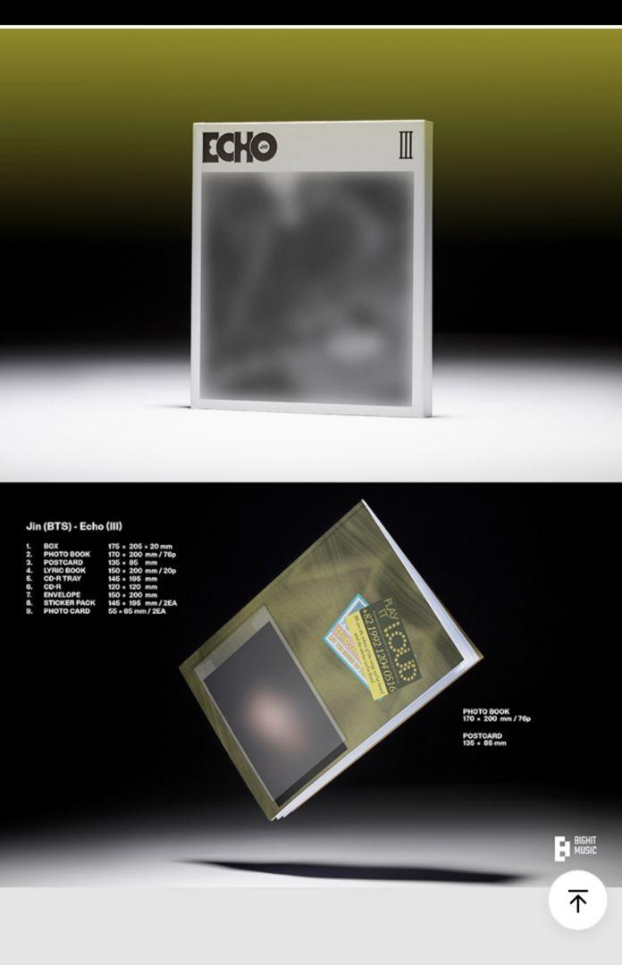 BTS Jin Echo 3セット 新品 - メルカリ