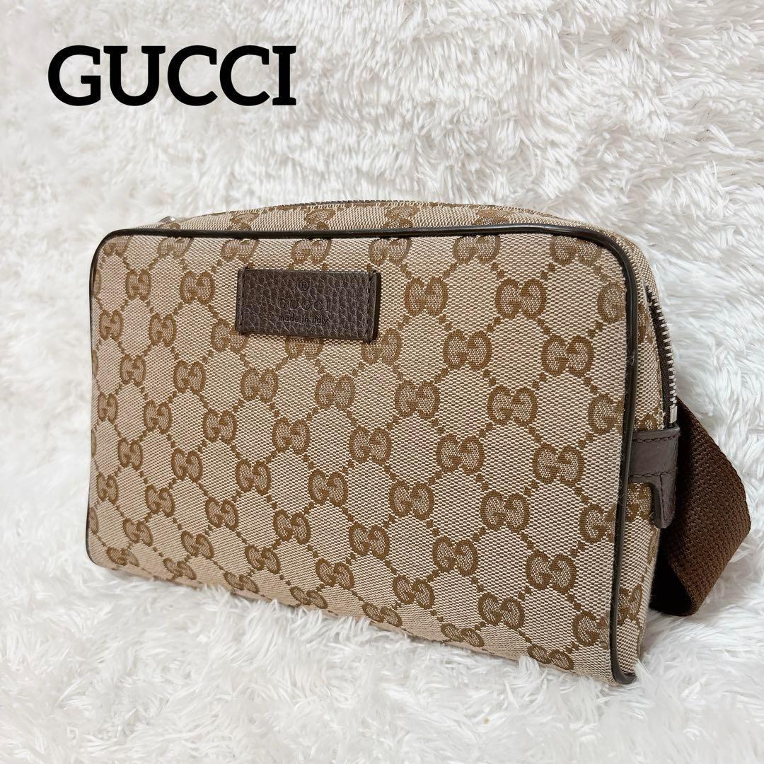 【値下】グッチ　GGキャンバスウエスト・ボディバッグ　449174・527066 GUCCI グッチ GGキャンバス ボディバッグ ウエストポーチ 449174