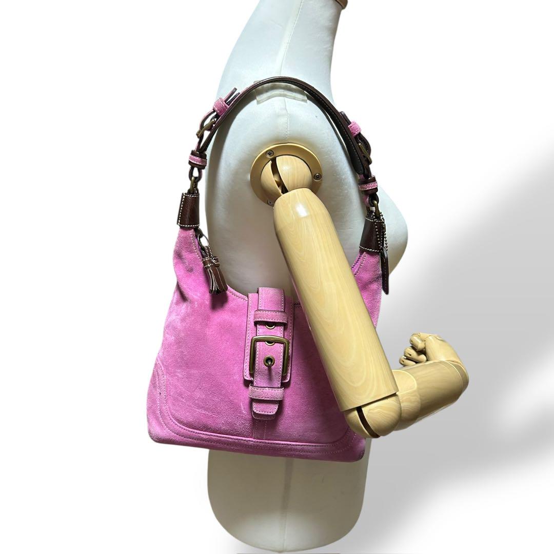 美品 1714 Vintage COACH Hampton Hobo bag
