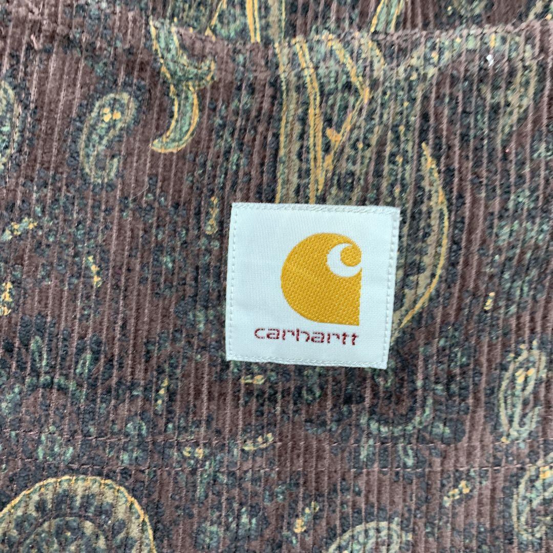 72▢Carhartt ペイズリーコーデュロイパンツ TS1118-4