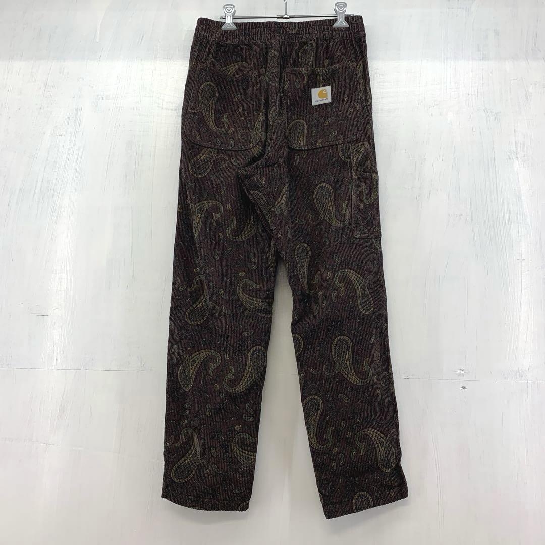 72▢Carhartt ペイズリーコーデュロイパンツ TS1118-4